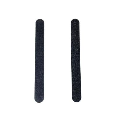 China Eco-Friendly Wholesale Professional Black Wooden Double Sided Nail File Emery Board Disposable Nail File for sale