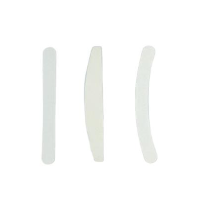 China Eco-friendly Wholesale White Zebra Shape Logo Nail Folder 100/180 Grit Salon Custom Nail Files For Nails for sale