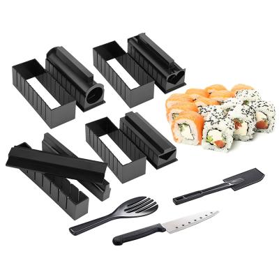 China JX Viable---11 Pieces Sushi Rice Ball Mold Take Care Multifunctional DIY Porphyra Rice Cooking Tool Kit for sale