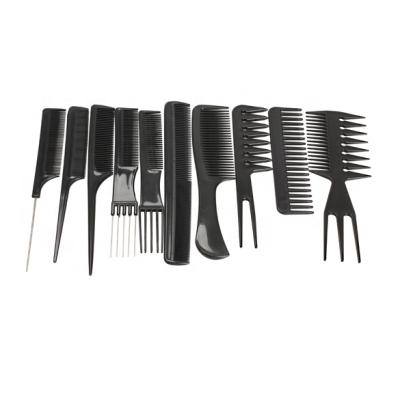 China Anti-static Hair Hair Combs Comfortable Professional Salon Barber Comb Brush 10pcs/Set for sale