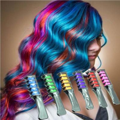 China Fashion Easy Coloring Design Pencils Hair Color Mascara Dye Hair Color Chalk With Comb Temporary Hair Mascara Multicolor Dye for sale