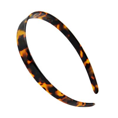 China Soft Wholesale Custom Hair Accessories Cellulose Acetate Classic Flower Printed Girls Hairband Headband for sale