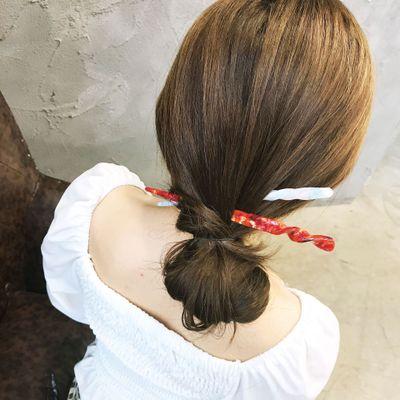 China New Style Hair Fork Durable Comfortable Cellulose Acetate Eco-friendly Hair Clip for sale