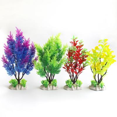 China Hot Selling Plastic Plants Stocked Aquarium Plants Decor Aquarium Accessories Plants for sale