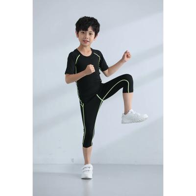 China 2021 fashion factory sale stock fitness toddler breathable leggings for kids for sale