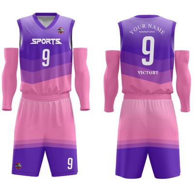 China New Design Sublimation Selling Sublimation Soccer Basketball Uniform Warm White Breathable OEM Custom Made for sale