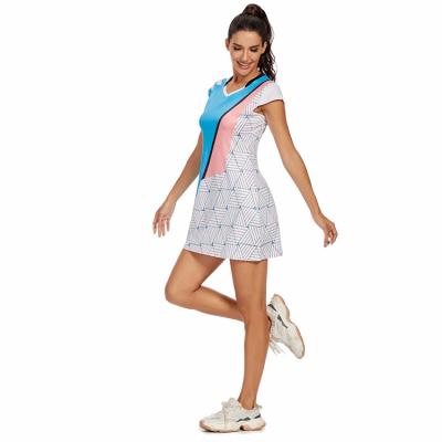 China 2021 New Fashion Breathable Custom Tennis Skirts Women Sportswear Sweatshirt Dress for sale