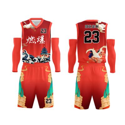 China Factory Wholesale Breathable 100% Polyester Material Sublimation Tank Top Basketball Dress Basketball Warm Up Tank Top for sale