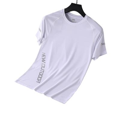 China Wholesale Custom Sports Short Sleeve QUICK DRY Men's T-shirt Fitness Running Men's Gym Breathable T-shirt for sale