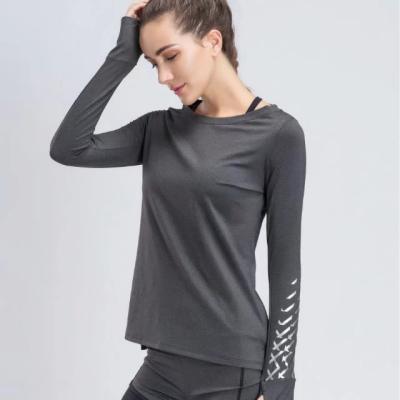 China Anti-Wrinkle New Arrivals Women Slim Fit T-shirt Cool Performance Long Sleeve Tee for sale