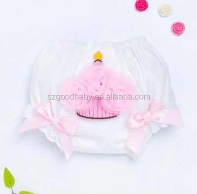 China Sustainable Fashion Toddler Ruffle Panties Baby Panties Soft Undo Underwear for sale