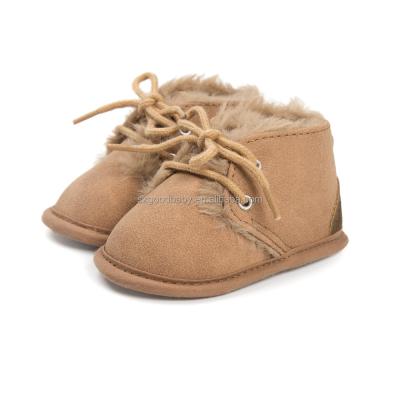 China Wholesale Baby Moccasins Fashion Shoes Boys Girls Soft Leather Booties Funny Rubber Moccs for sale