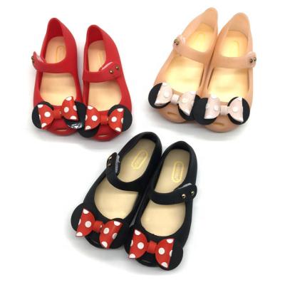 China Beautiful Girls Flat Hot Sale Fancy Children Princess Jelly Shoes for sale