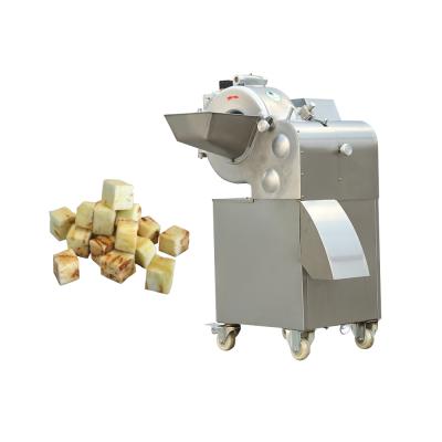 China Snack Factory Electric Vegetable Okra Cube Cutting Chopper Slicer Machine Vegetable Diced Fruit Cutting Machine for sale