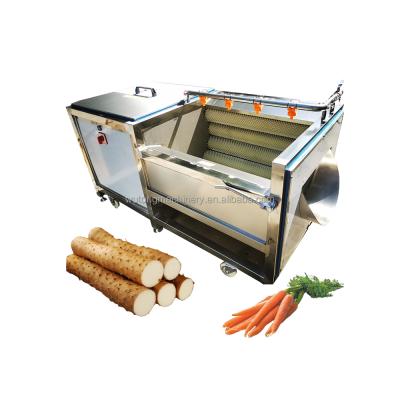 China Easy Operation Potato Carrot Ginger Washing Machine Vegetable Industry Seal And Peeler For Ginger for sale