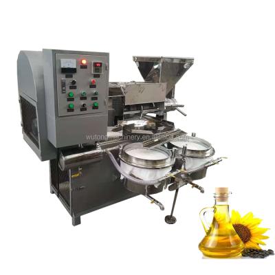 China Automatic cold press machine automatic sunflower coconut peanut avocado oil press machine screw screw press machine price for sale