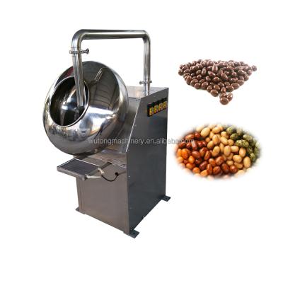 China Automatic Food Industry Small Sugar Coated Gummy Bear Candy Peanut Burger Coating Machine Price for sale