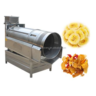 China snack food stainless steel double drum seasoning machine / food seasoning machine for sale