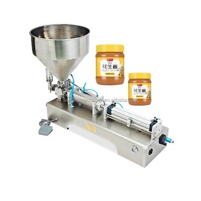 China High Precision Filling Blender Pate Filling Machine 500ml Bottle Tahini Peanut Paste Level Filling Machine for sale