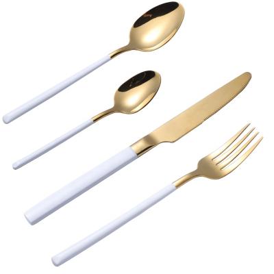 China Viable Stainless Steel Spoon Fork And Spoon Gift Set Dinnerware Cutlery Stainless Steel Forks And Knives for sale