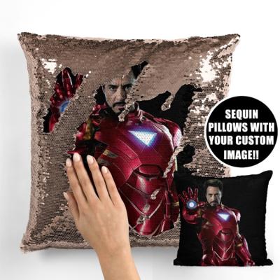 China Sustainable Amazon Hot Sale Sequin Reversible 5Mm Pillow Case Customize Pillow Cover Cushion 16 x 16 for sale