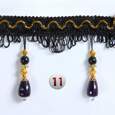 China Wholesale Multicolor Curtain Accessory Curtain Tassel Trim Fringe Window Curtain Decoration Beaded Tassel Lace Trimmings for sale