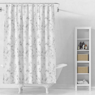 China Durable Bathroom Curtains Thickened PEVA Mold Resistant Shower Curtains Waterproof Marble Shower Curtain for sale