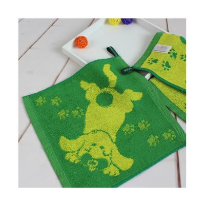 China Home Instant Sale Supply Professional Kids Hello Soft Face Towel for sale