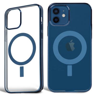 China wholesale hot sale Amazon Seller Magnetic Halolock Anti-fall Wireless Charging Compatible iPhone 12 pro Max Mobile Phone Case for sale