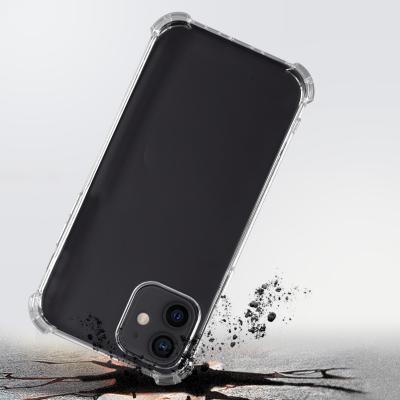 China Factory Wholesale Anti-fall Airbag TPU Shockproof Transparent Phone Case For iPhone 12 Pro Max for sale