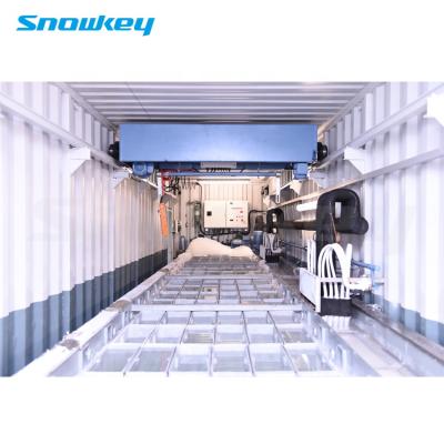 China Industrial snowkey containerzed industrial brine block ice machine Nigeria for sale