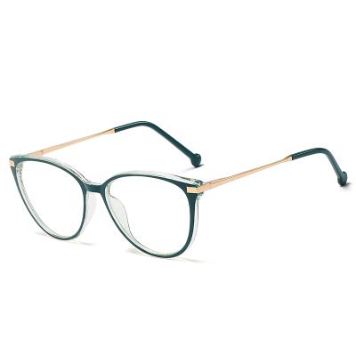 China Fashion Gafas Optical Glasses Around Women Cat Eyes Frame Blue Light Optical Glasses Sight Blocking Anti-blue Glass Men Glasses for sale