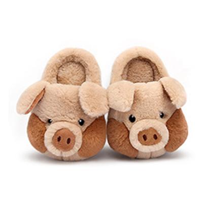 China Free Sample Wholesale Warm Cute Kids Shoes Durable , Winter Animal Cotton Kids Indoor Slippers for sale