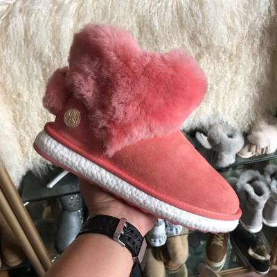 China Warm Snow Bootie, New Design Sheepskin Anti-odor Winter Sale Unique Ladies Rubber Boots For Women for sale