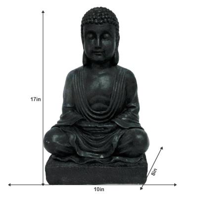 China JiXin Global OEM ODM Meditating Seated Thai Buddha Statue Praying Collectibles Figurines Zen Garden Sculpture Indoor Outdoor Decor for sale