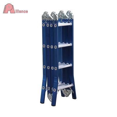 China Folding Ladders EN131 - 4X3 4X4 Approved Universal Aluminum Ladder for Home Use for sale