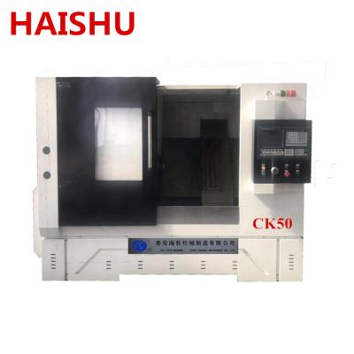 China Metal Processing CK50 CNC Automatic Metal Slope Bed Lathe Machine Product Price Companies Near Me for sale