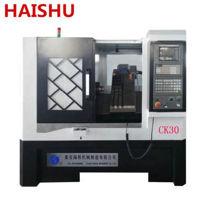 China Metal Processing CK30 CNC Slope Bed Lathe Machine Cheap Automatic Best Price With C Axis for sale