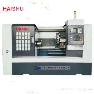 China Metal Processing New Design Diy Small Slope Bed Homemade CNC Lathe Machine Favors CK40P For Sale for sale