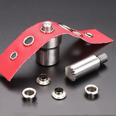 China Eco-friendly Metal Puncher Flowering Screw for Leather Grommet Leathercraft Tool Grommets Installation DIY Tool Hole Cracking for sale