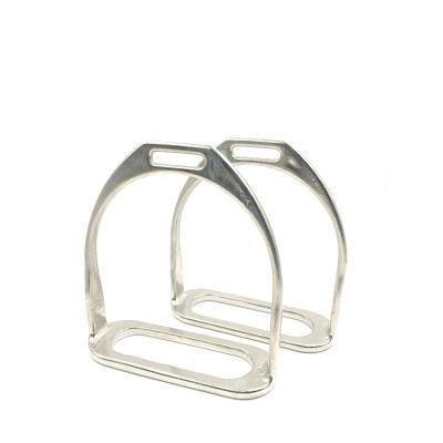 China Hot Sale Eco-friendly Horse Metal Stirrups 304 Stainless Steel Horse Stirrup Safety Horse Equipment for sale