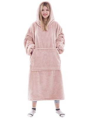 China Comfortable Hoodie Covering Anti-pilling Hoody Sweatshirt Covering Wearable Covering Hug With Sleeves for sale