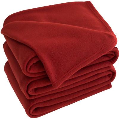 China Fleece Blanket Microfiber Fleece Anti-pilling Bed Warm Plush Blanket Bedding Lightweight Blanket Twin Size for sale