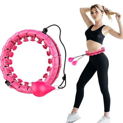 China New Arrival Portable Smart Circles Polynesian Dance Body Weighted Detachable Adjustable Diet Ring for sale