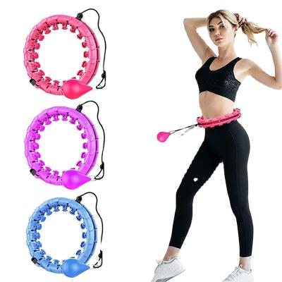 China Portable Hot Sale 24 Ring Hoop Smart Polynesian Dance Circles Adjustable Disassembly Knots Polynesian Dance Massage for sale