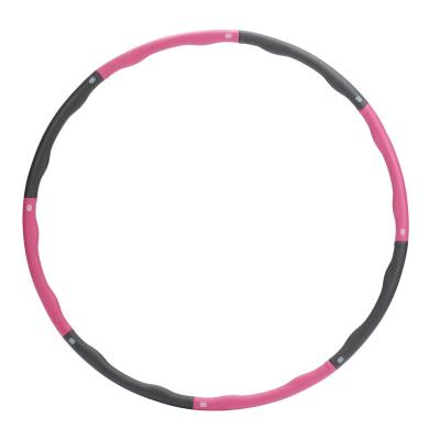 China Durable Foam Weighted Polynesian Dance Ring Hoop 8 Sections Massage Fitness Polynesian Dance Hoops for sale