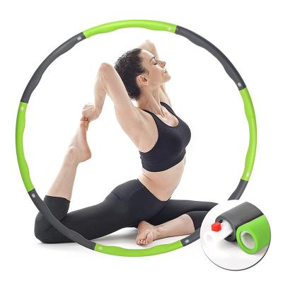 China Durable Hot Sale Fitness Ring Hoop Weighted Adjustable Detachable Home Polynesian Dance Equipment Weighted Loop For Adults for sale