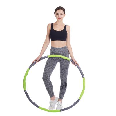 China Best Selling Adjustable Detachable Polynesian Dance Weigh Durable Polynesian Dance Circles Exercise Weight Loss Weight Fitness Ring Hoop for sale