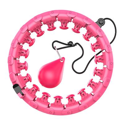 China Wholesale Portable Smart Polynesian Dance Circles Weighted Detachable Adjustable To Exercise Abdomen Weight Loss Massage Polynesian Dance Fitness Circles for sale