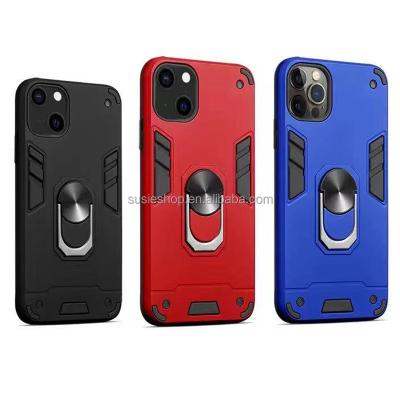 China Shockproof 360 Rings Armor Case with Magnetic Kickstand Hard Cover for sale